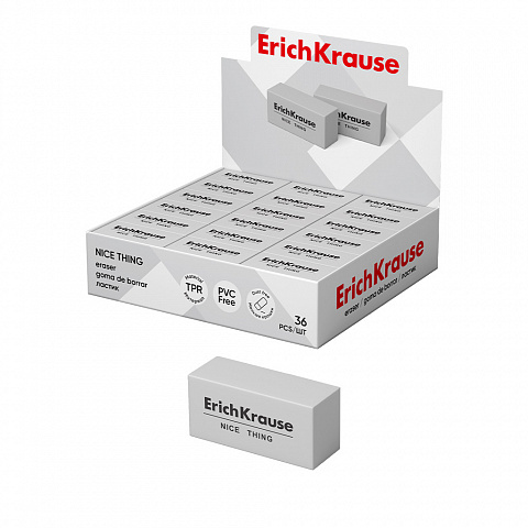 Ластик ERICH KRAUSE "Nice Thing", белый, Китай