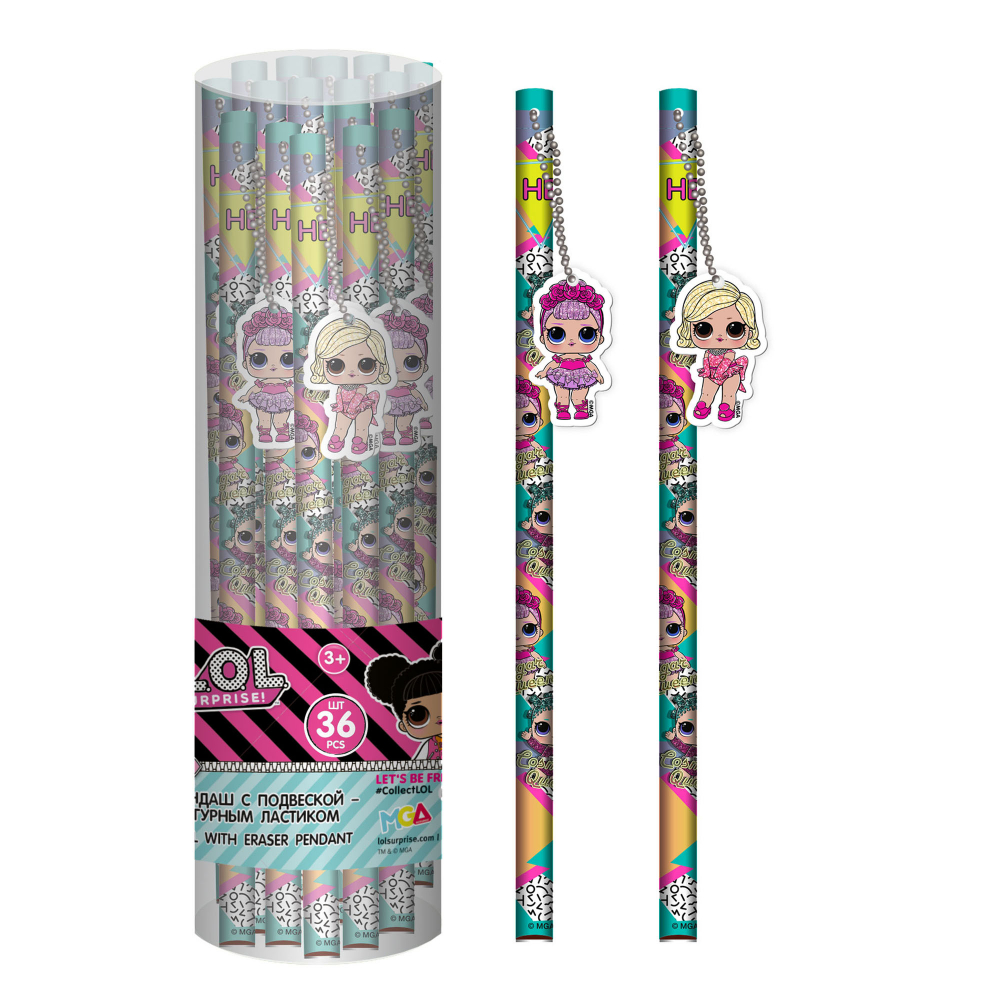 LOIS-UA1-102PE-PVC36 Ч/Г карандаш с подвеской - ластиком, 36 шт. в ПВХ упаковке. LOL (пакет36_Н)
Штрих код: 4603008646131
