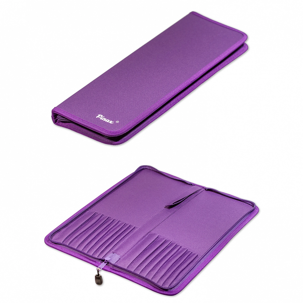 Пенал для кистей на длинной ручке, фиолетовый, ZIPCASE-L-V
