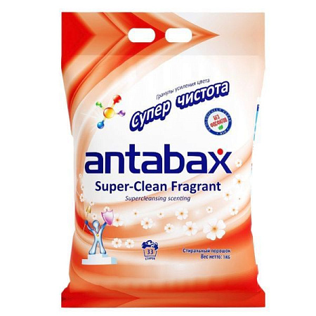 Порошок Antabax 2.4кг, цветочная отдушка универсальный для цветной