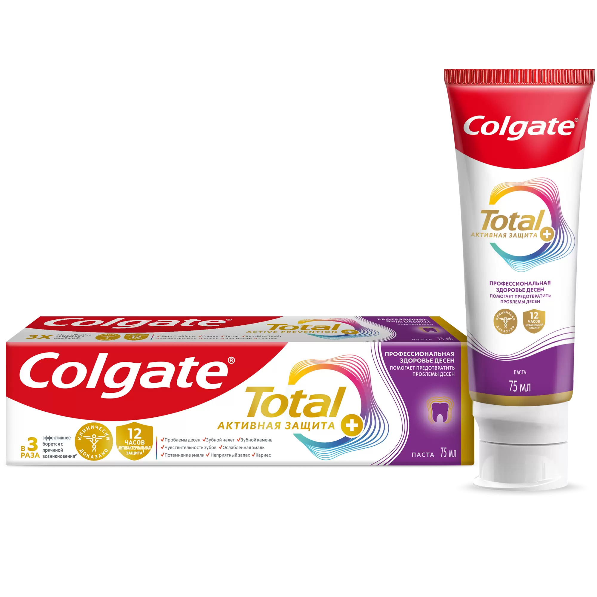 Зубная паста Colgate Total 12 Pro-Здоровье десен (75 мл)