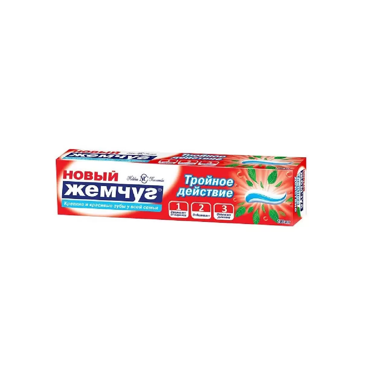 Зубная паста Новый Жемчуг Тройное действие (100 мл)