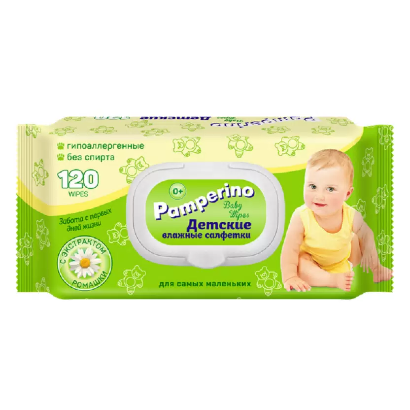 Влажные салфетки Edelweiss 120шт. ромашка
