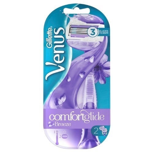 Женская бритва Gillette Venus Comfortglide Breeze с 2 сменными картриджами