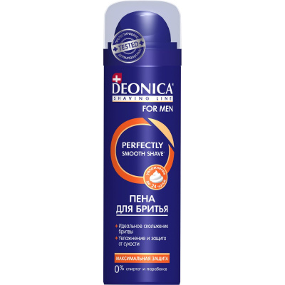 Пена для бритья Deonica Men Максимальная защита (200 мл)