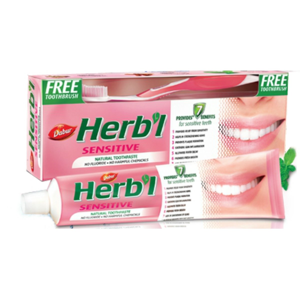 Зубная паста Dabur Herbal Sensitive для чувствительных зубов с зубов