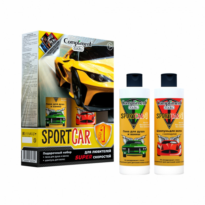 Набор подарочный Compliment Kids №1168 Sportcar #1 (пена + шампунь + магнит)