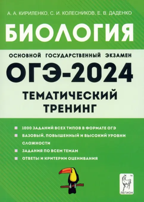 ОГЭ. Биология-2024. Тематический тренинг