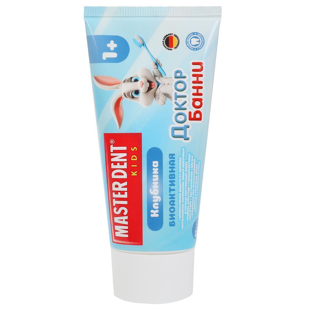 Детская зубная паста доктор банни клубника 65 гр MASTER DENT