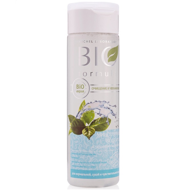 Мицеллярная вода 4 в 1 для снятия макияжа, BIO formula 200 мл,