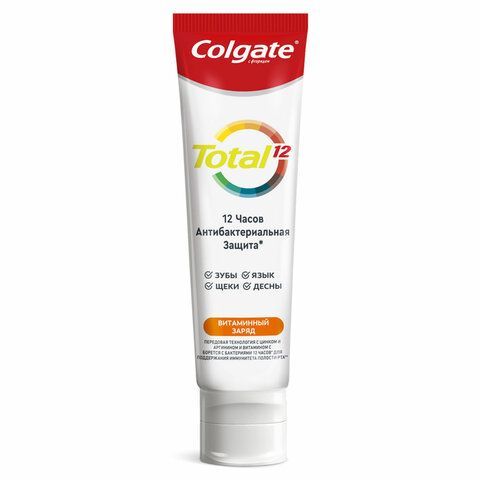 Зубная паста 100мл COLGATE "Total", витамин С, с фторидом