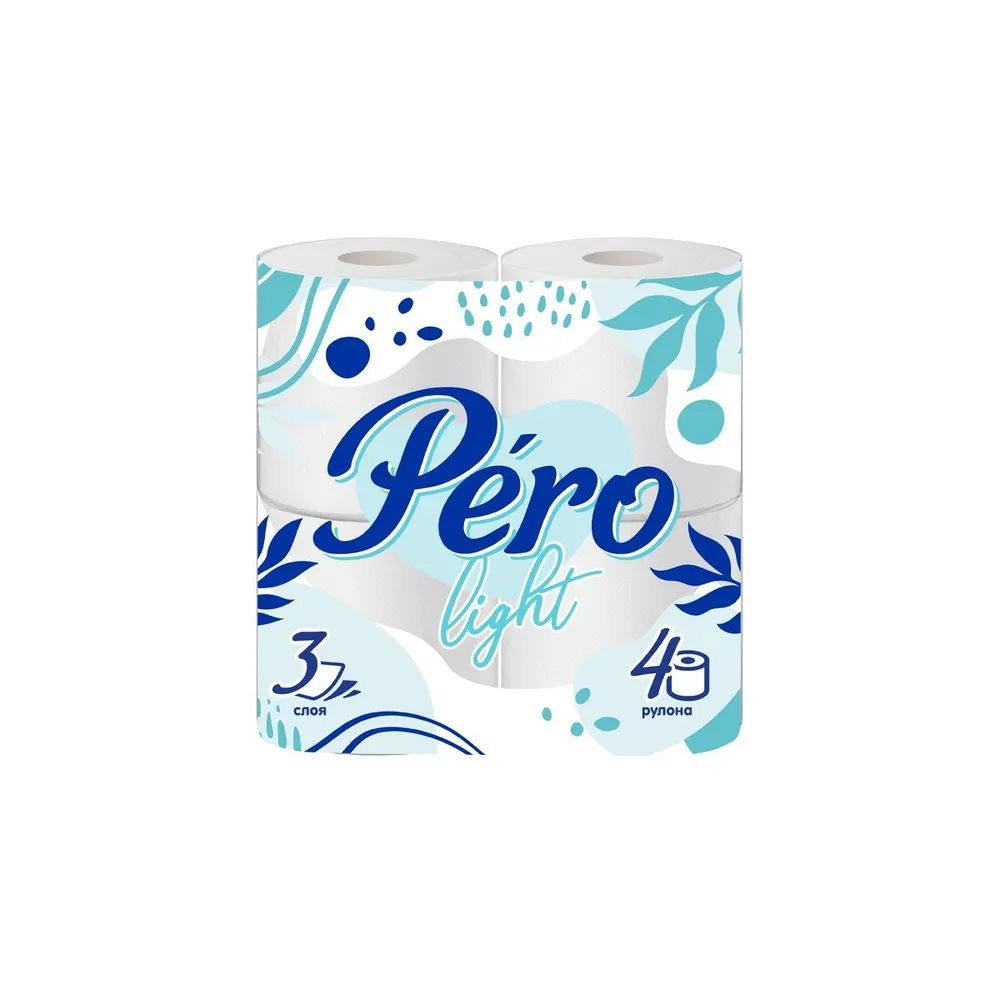 Туалетная бумага "Pero light" 2-х слойные 4шт.