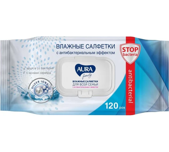 Салфетки влажные Система Family, 120шт