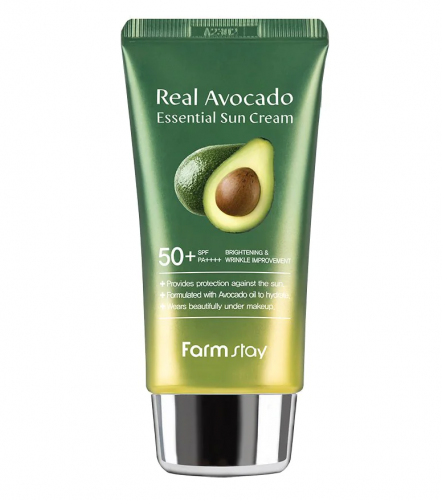 Питательный солнцезащитный крем с авокадо Real Avocado Essential Sun Cream SPF50+ PA++++