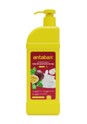 Средство для мытья посуды, овощей и фруктов Antabax 2л. Маракуйя