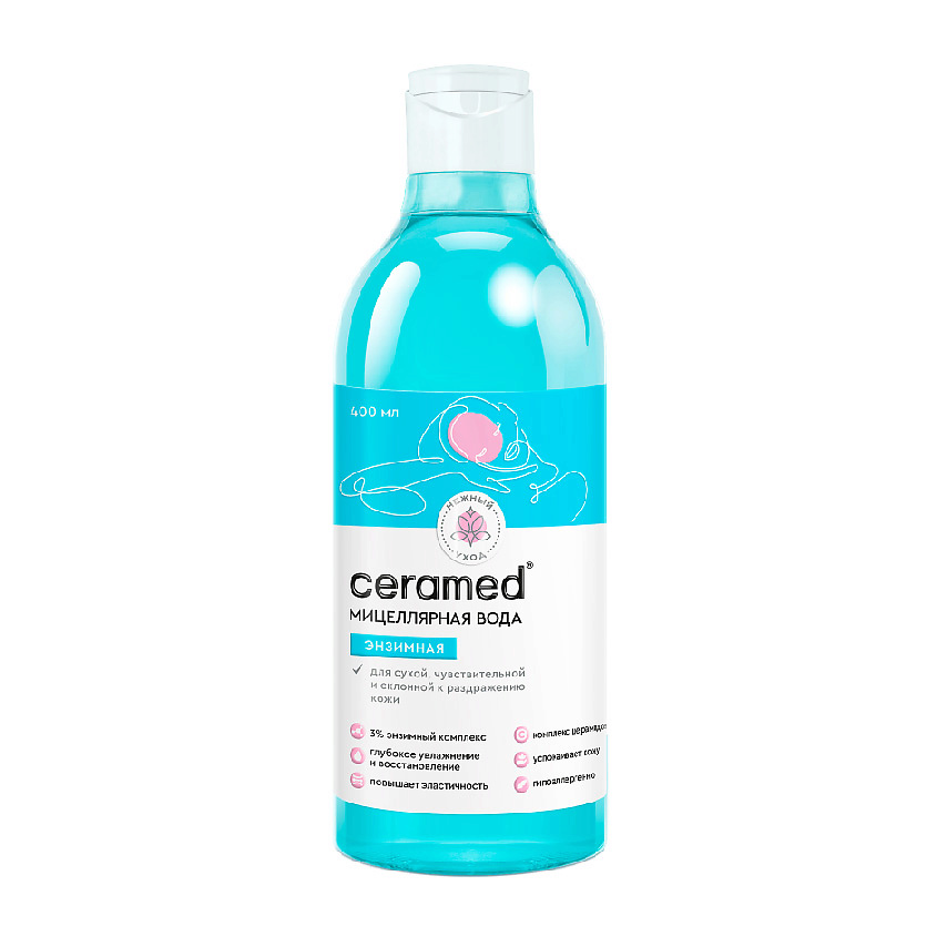 Мицеллярная вода Ceramed энзимная 400 мл