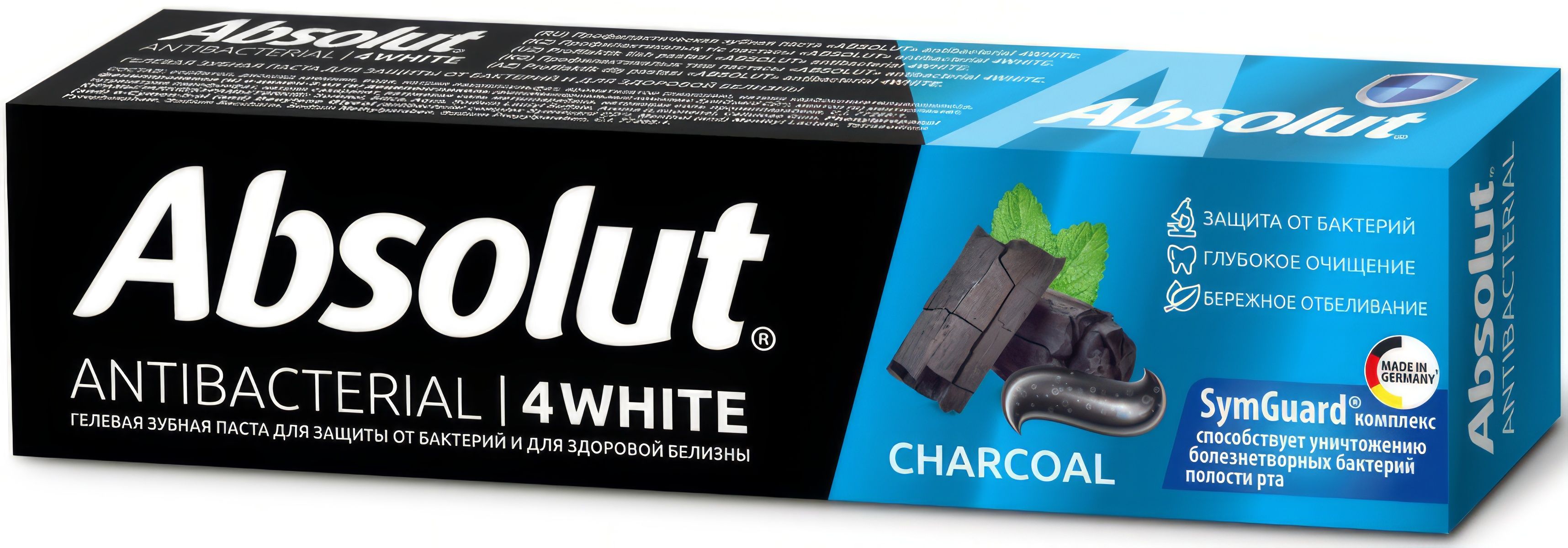 Зубная паста "ABSOLUT" antibacterial 4WHITE, 110