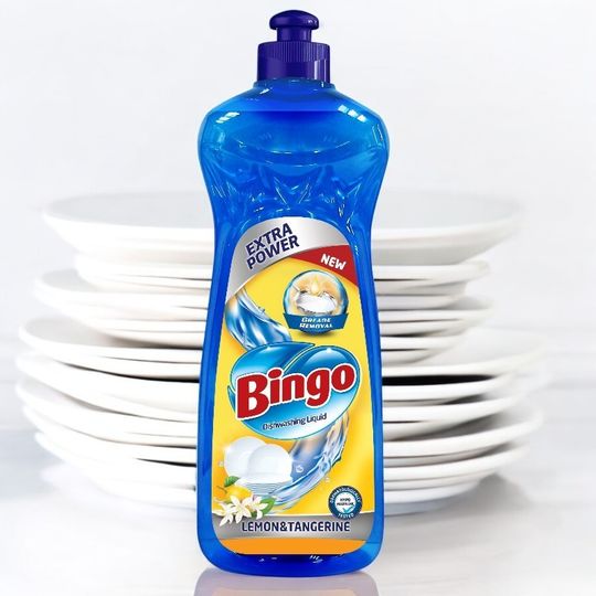 Средство для мытья посуды Bingo Lemon & Tangerine 400мл.