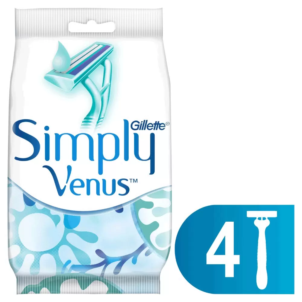 Станок для бритья женский одноразовый Gillette Simply Venus-2 (4 шт)