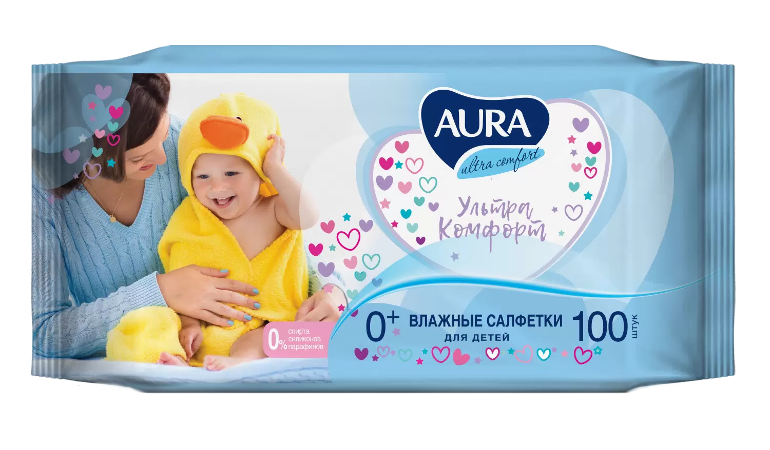 Влажные салфетки Comfort "детские" 100шт.