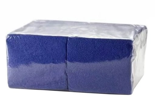 Салфетки бумажные Bic Pack 24*24 Камелия синие, 280шт