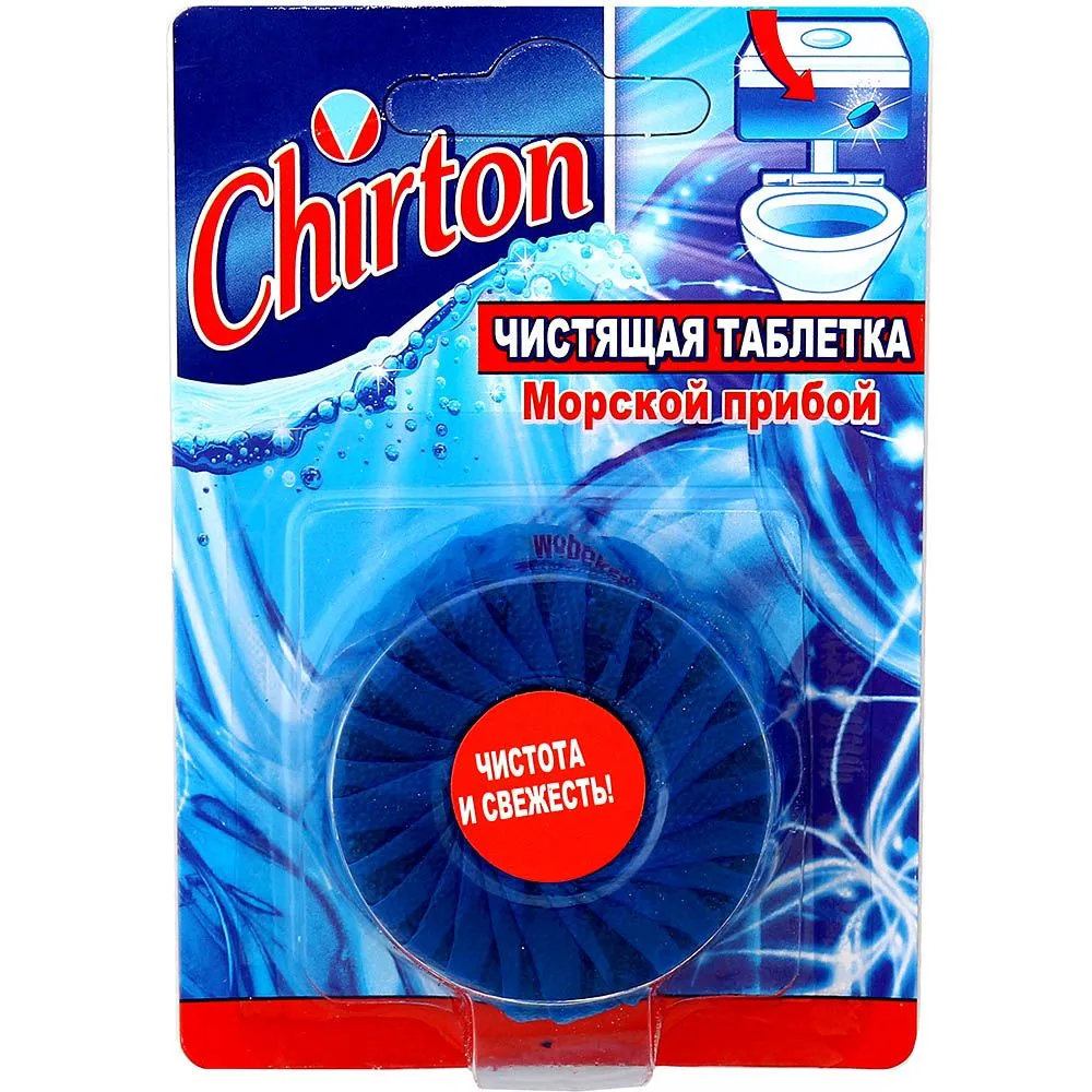 Чистящие таблетки для унитаза Chirton "Морской прибой" 50 гр, 1шт