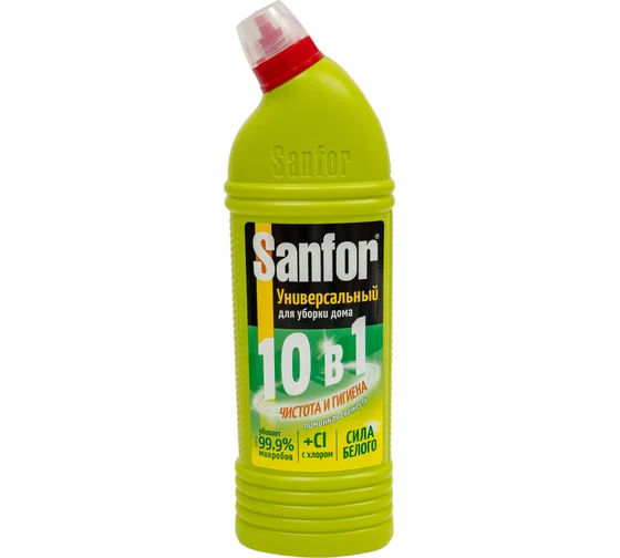 Гель чистящий Sanfor Universal 10в1 Лимонная свежесть (1 кг)