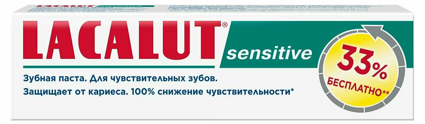 Зубная паста LACALUT Sensitive, для чувствительных зубов