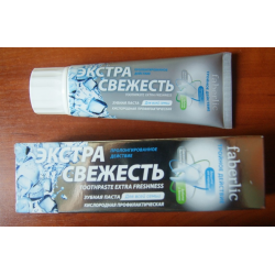 Зубная паста, экстра свежесть, тройное действие Faberlic 75мл