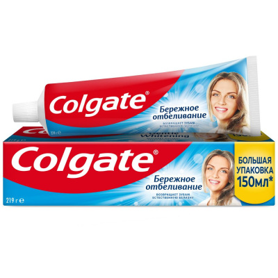 Зубная паста Colgate Бережное отбеливание (150 мл)