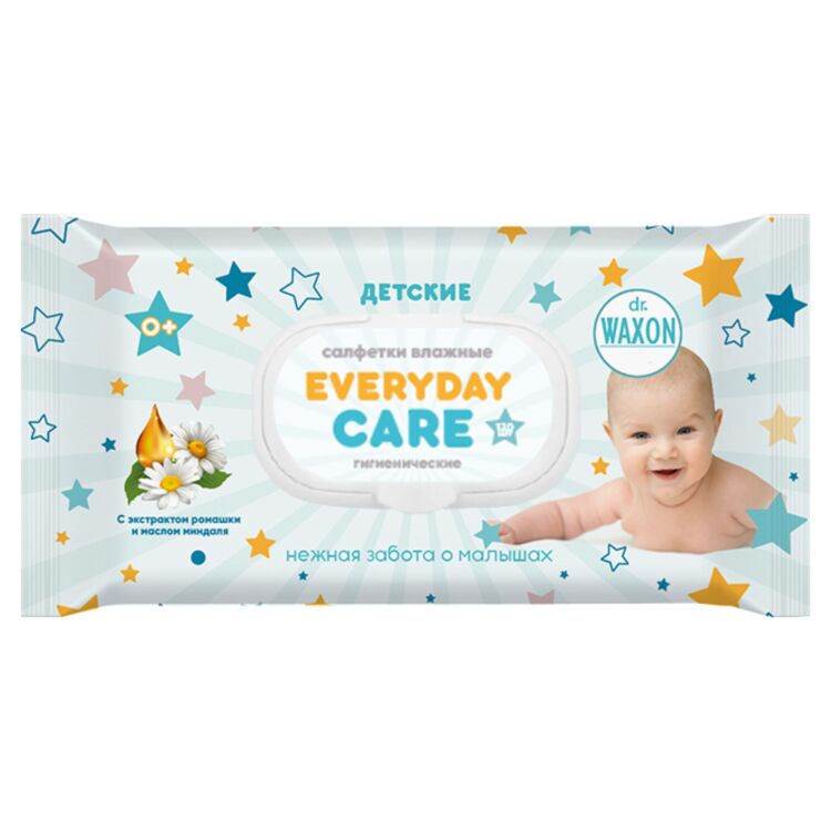 Влажные салфетки Everyday Care. Waxon 120шт