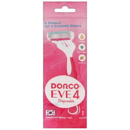 Станки для бритья одноразовые женские Dorco Eve 4 (3+1)шт. Panda