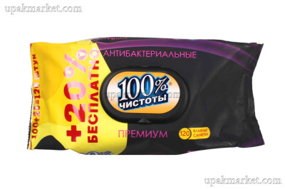 Салфетки влажные 120шт. "Ultra comfort" Антибактериальный Fresh