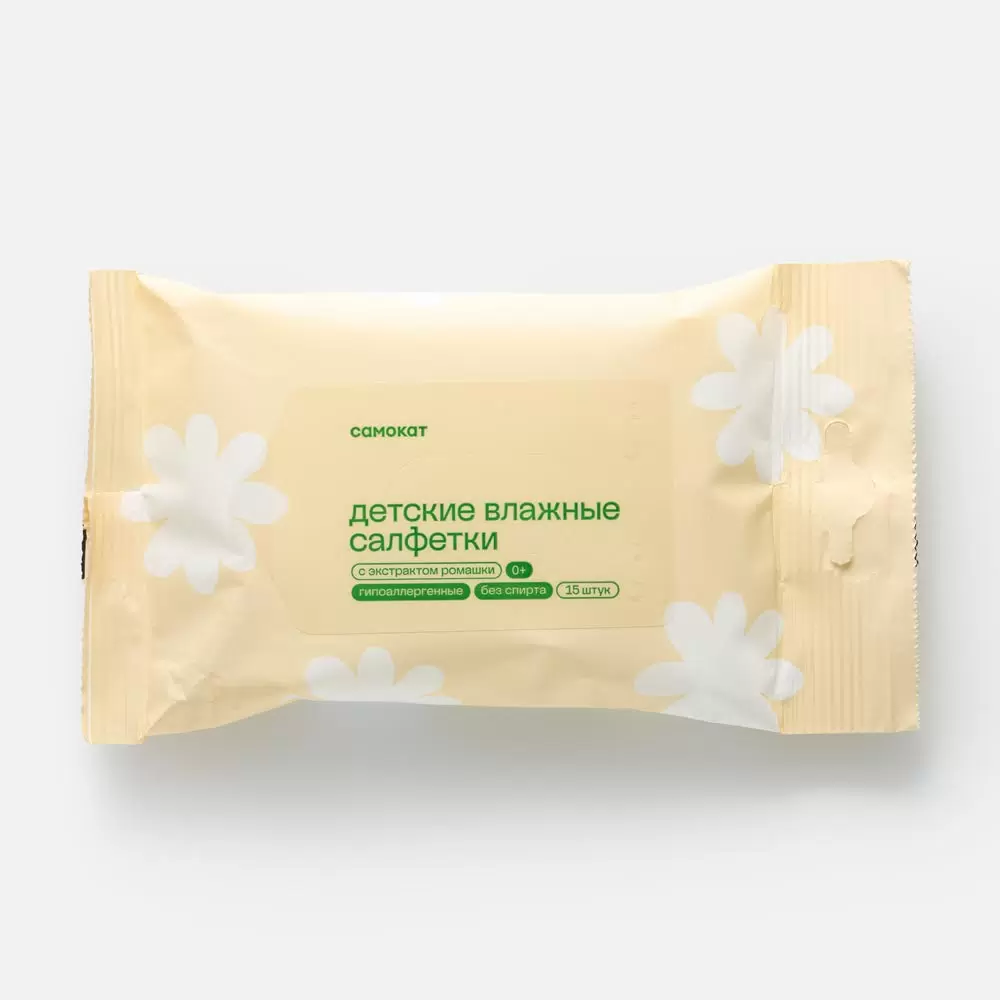 Влажные салфетки Bam-Baf Vitamin E 15шт
