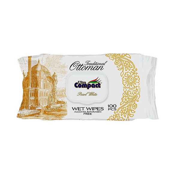 Салфетки влажные Comfort Pearl White, 120шт