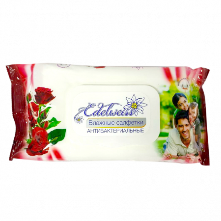Влажные салфетки Edelweiss 72шт. парфюм.