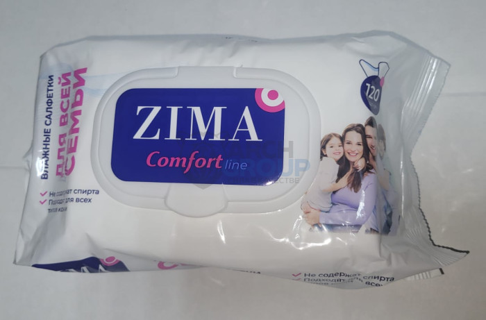 Салфетки влажные детские Zima Comfort, 120шт