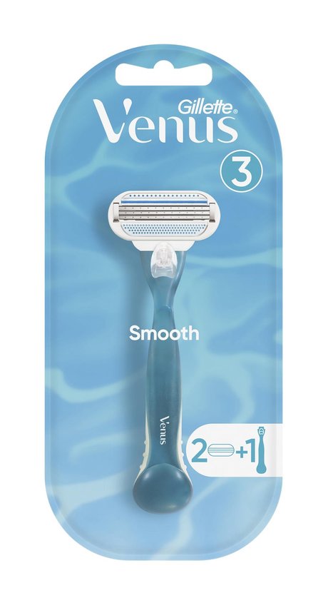 Женская бритва Gillette Venus Smooth с 2 сменными картриджами