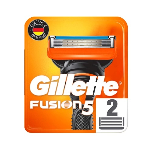 Кассеты для бритья сменные Gillette Fusion, 2шт.