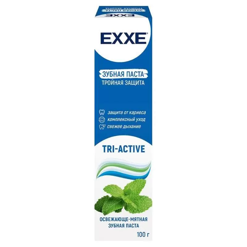 Зубная паста EXXE Тройная защита tri-active 100 гр