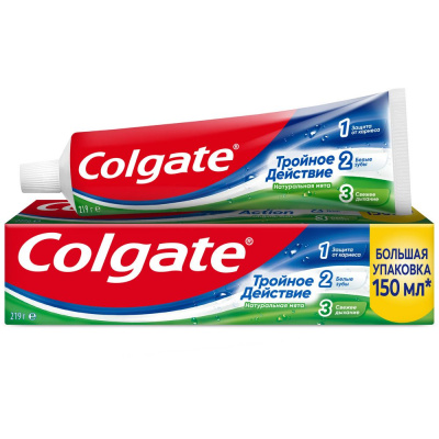 Зубная паста Colgate Тройное действие (150 мл)