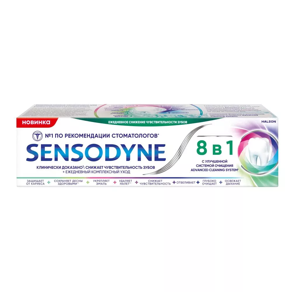 Зубная паста Sensodyne 8 в 1, 75 мл х 2 шт