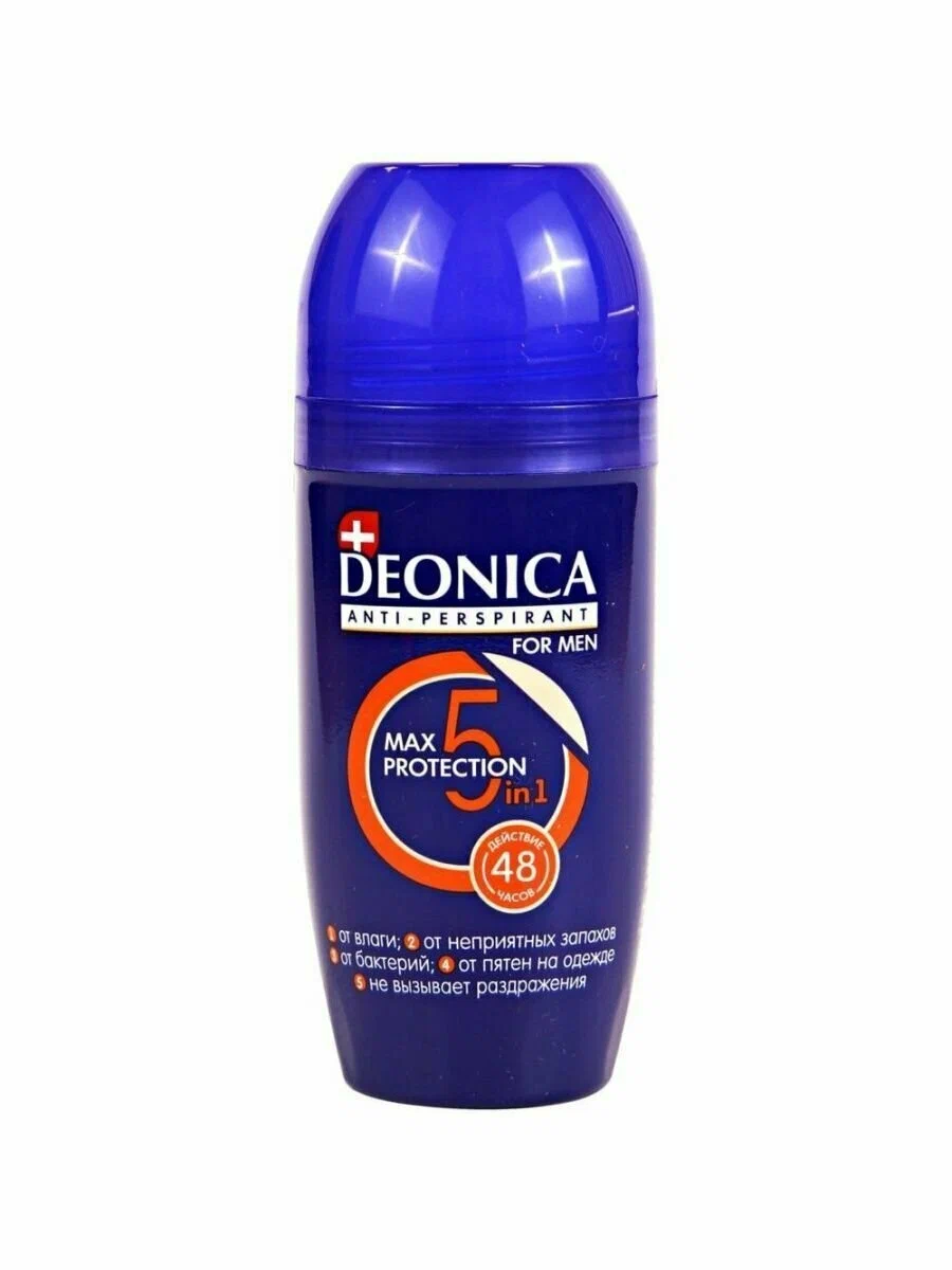 Дезодорант-антиперспирант шариковый Deonica For Men Max Protection 5в1 (45 мл)