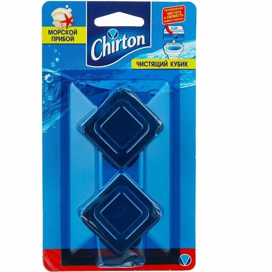 Кубик чистящий для унитаза Chirton Морской Прибой (50 г х 2 шт)