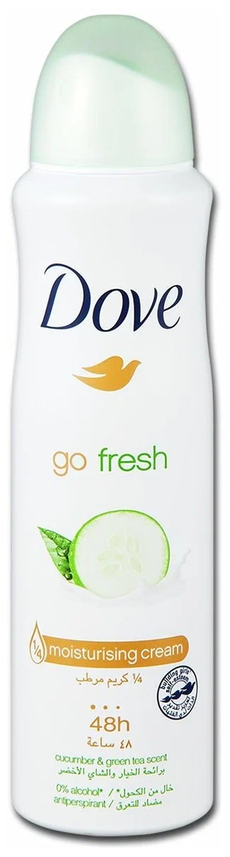 Дезодорант-антиперспирант спрей Dove go fresh 150 мл (ориг)