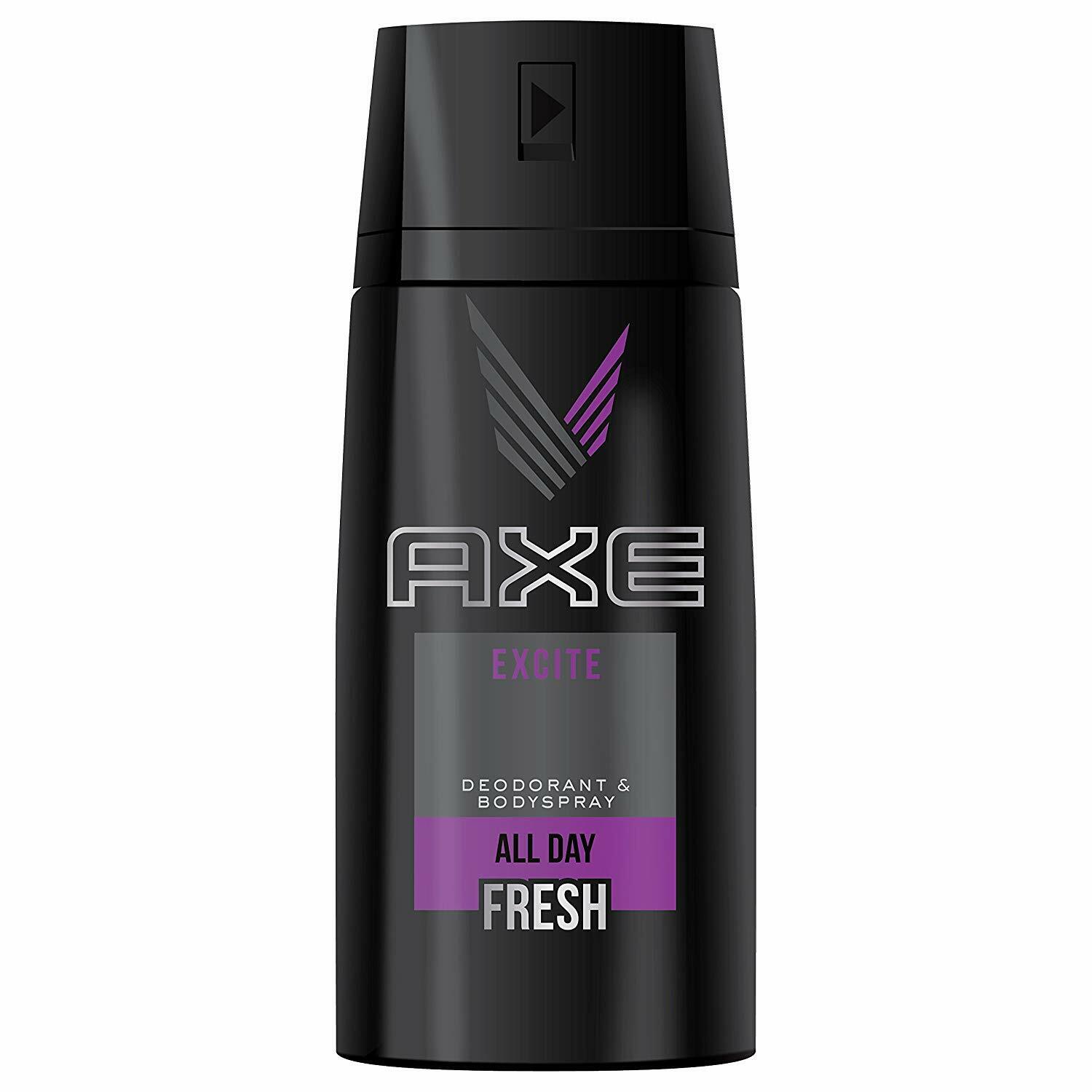 Дезодорант 7 Pack Axe Excite Deodorant Body Spray for Men All Day Fresh, 150ml (5.07 oz)