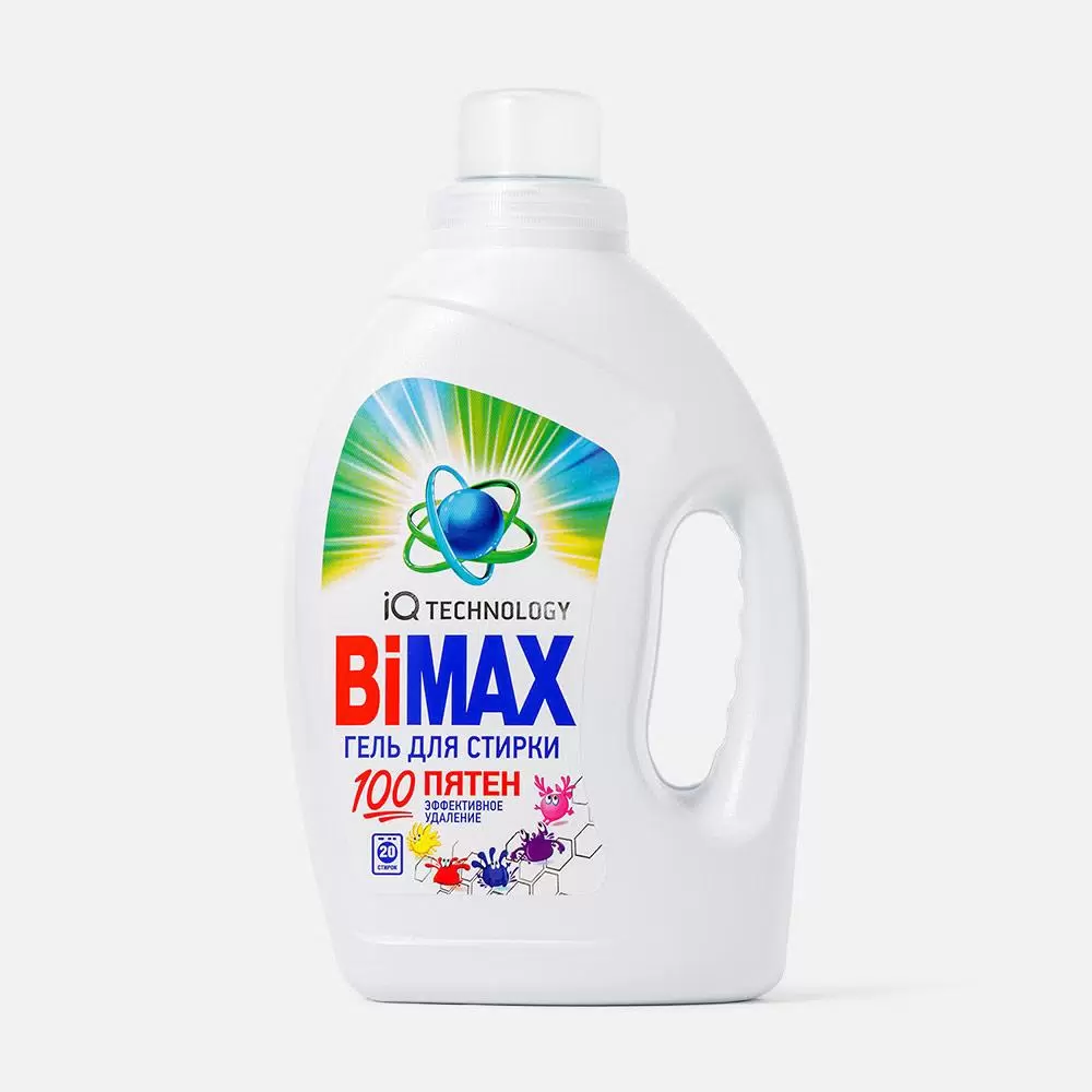 Гель для стирки BIMAX 100 пятен, 1.3 л