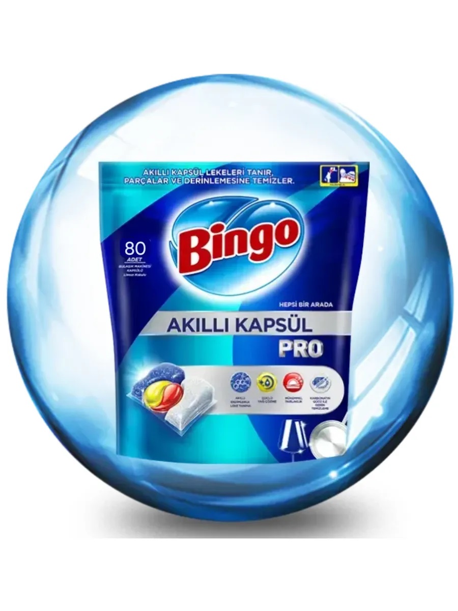 Капсулы для посудомоечной машины Bingo 80шт.