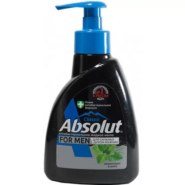 Мыло жидкое Absolut For Men антибактериальное Лемонграсс и мята (250 г)