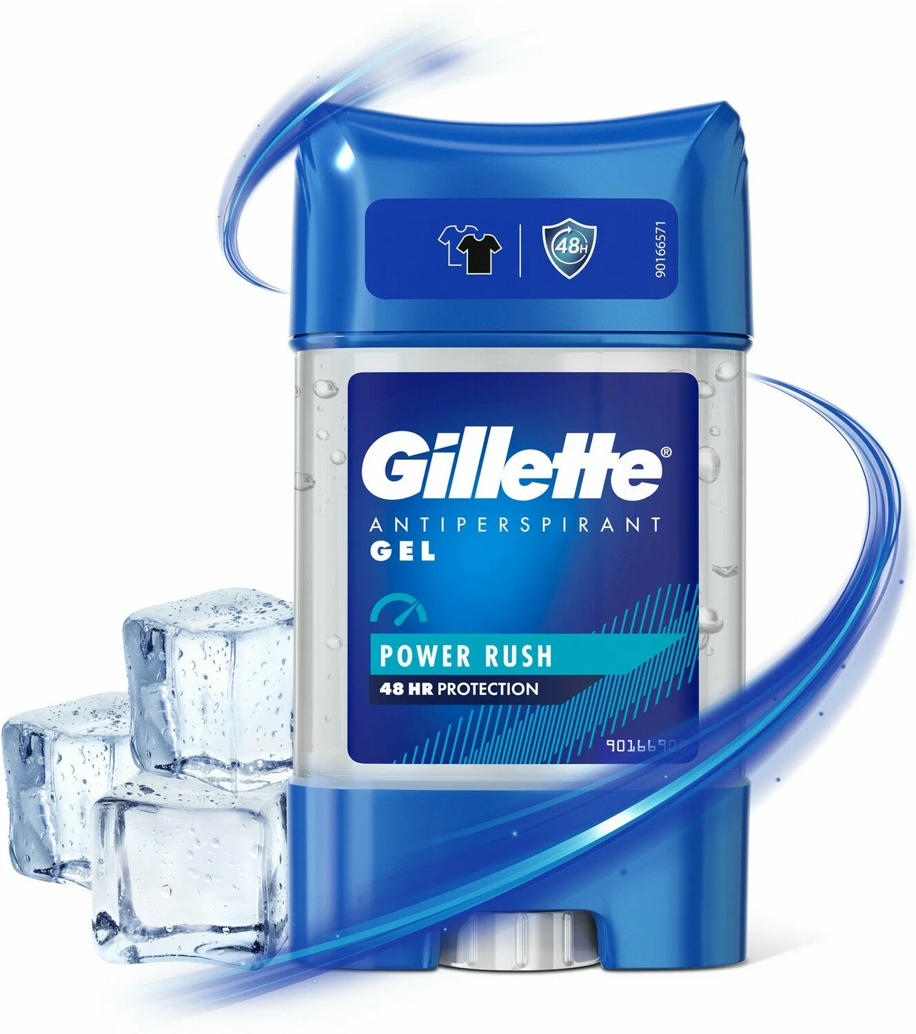 Гелевый дезодорант-антиперспирант Gillette Power Rush, 70 мл